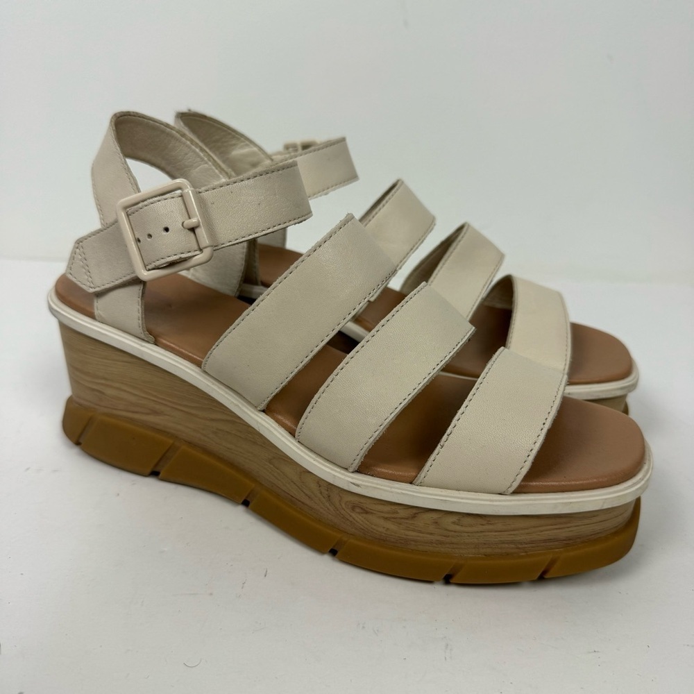 Sorel Joanie lll Ankle Strap Platform Wedge Sandals Neutral Summer